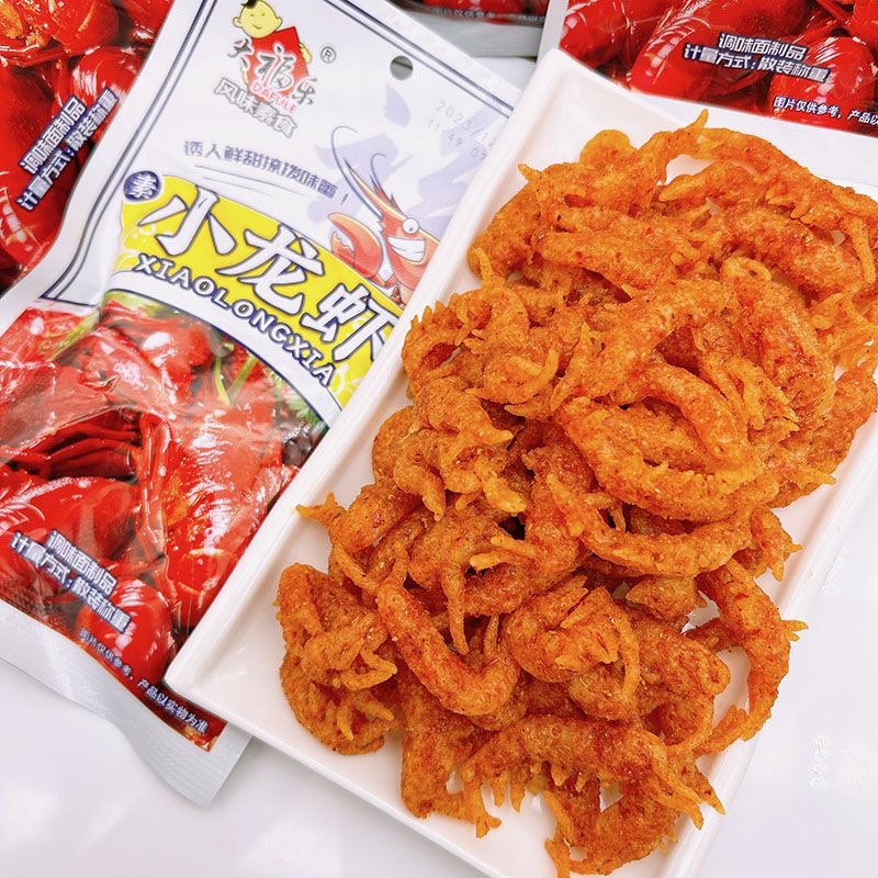 麻辣味素小龙虾解馋零食小包包装童年回忆办公室面筋制品